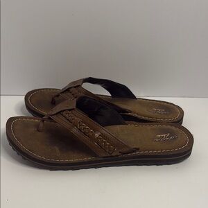 Clarks Brown Braided Sandals